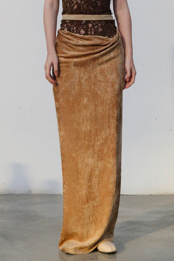 OUDE WAAG Core Velvet New Sleeping skirt OW-23SS-SK05 Ginger